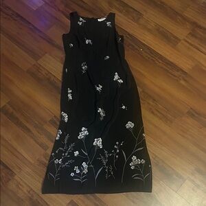 Y2K Black Floral Dress 8